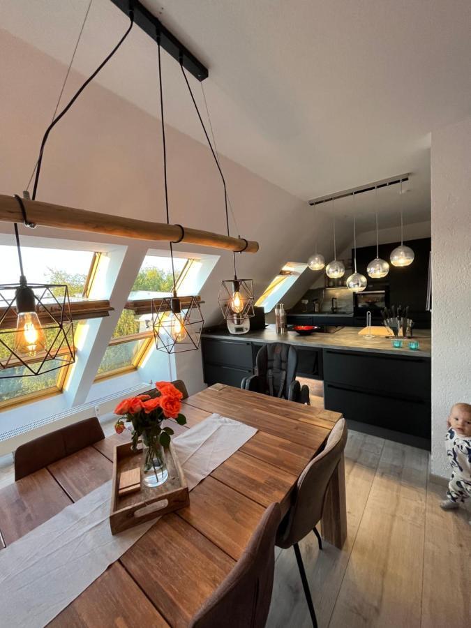 105 Qm Neues Klimatisiertes Appartment Fuer Familien Privater Parkplatz Chemnitz Esterno foto